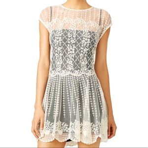 RED Valentino Cream Lace Dress